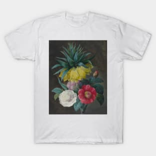 Four Peonies and a Crown Imperial by Pierre-Joseph Redoute T-Shirt